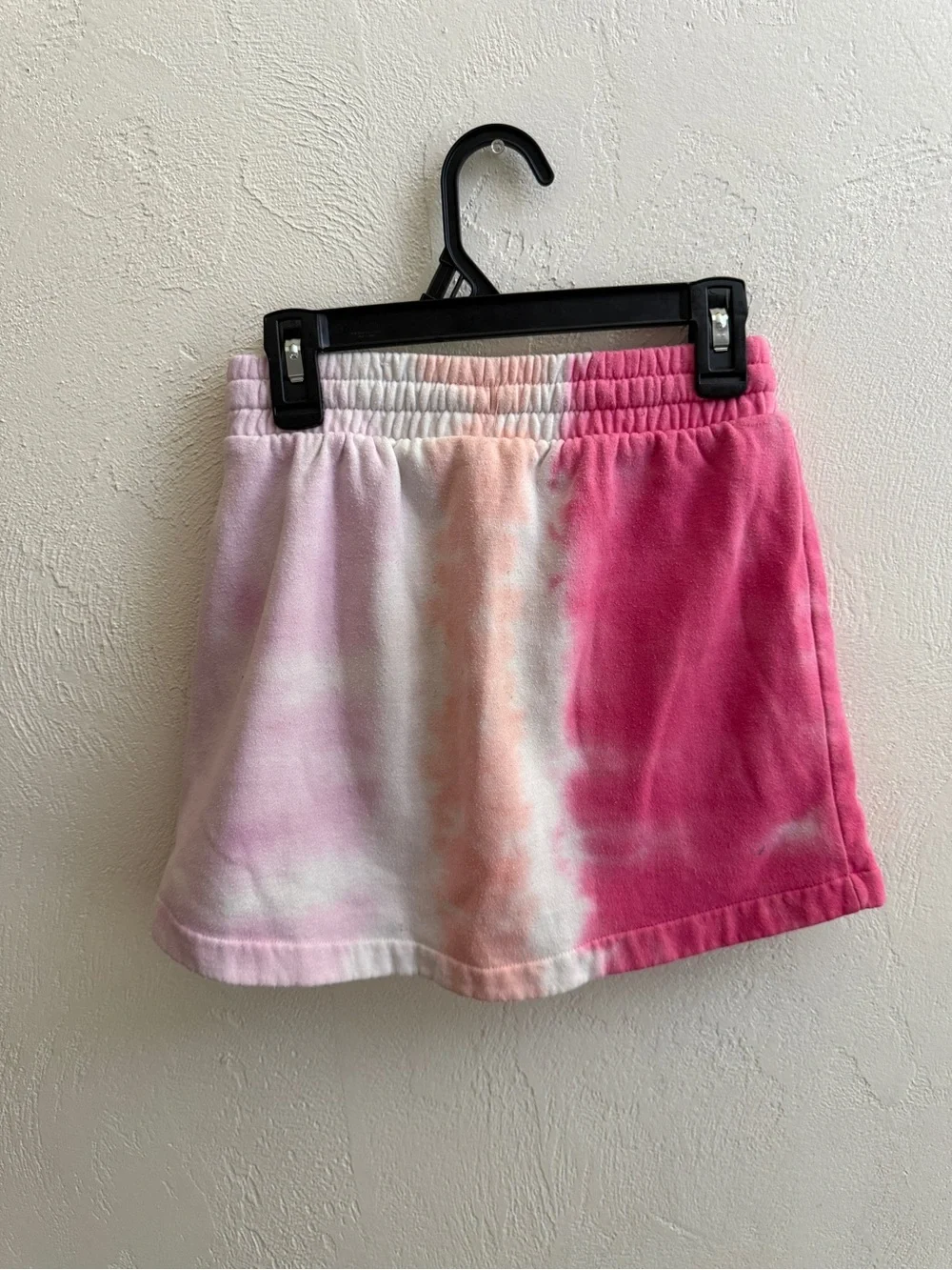 Justice Pink Peach Lavender Tie-Dye Drawstring Skort